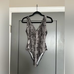 Abound Snake Skin Tank Top Bodysuit